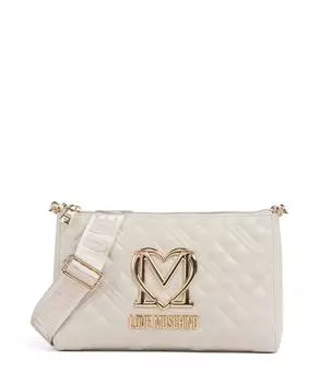Сумка через плечо Allure из кожи наппа полиуретан Love Moschino, белый
