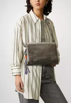 Сумка через плечо ALPHA DORMTUND FLAP Desigual, серебристый