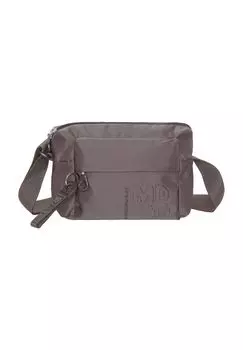 Сумка через плечо, эмблема, кулон, однотонная, женская MANDARINA DUCK, цвет Mole