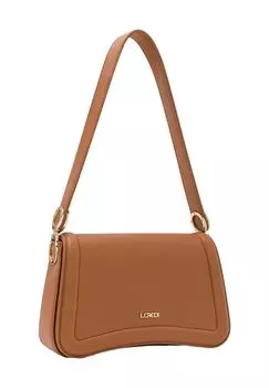 Сумка через плечо, эмблема, магнитная застежка, женская L.CREDI, цвет Cognac