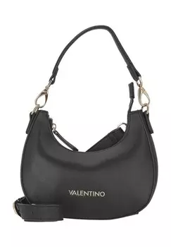 Сумка через плечо, эмблема, однотонная, женская Valentino by Mario Valentino, цвет Nero