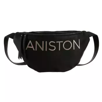 Сумка через плечо Aniston by BAUR с вышитой надписью, черный