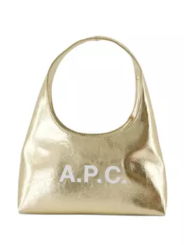 Сумка через плечо APC baby Ninon металлик A.P.C., золотой