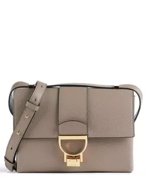 Сумка через плечо Arletti из зерненой кожи Coccinelle, коричневый