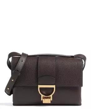 Сумка через плечо Arletti из зерненой кожи Coccinelle, коричневый