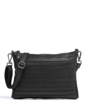 Сумка через плечо Armadillo из коллекции Bestseller из зерненой кожи Fredsbruder, черный