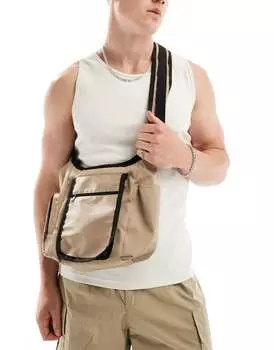 Сумка через плечо ASOS DESIGN с контрастной каменной лямкой