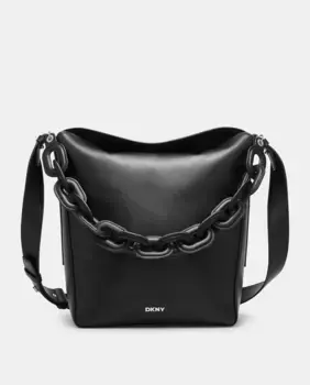 Сумка через плечо Aspen с длинной ручкой и застежкой-молнией DKNY, черный