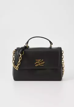 Сумка через плечо AUTOGRAPH TOP HANDLE KARL LAGERFELD, черный