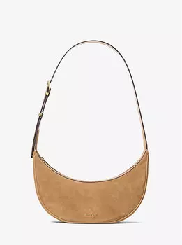Сумка через плечо Avra Medium Suede Michael Kors, коричневый