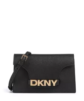 Сумка через плечо avril из сафьяновой яловой кожи Dkny, черный