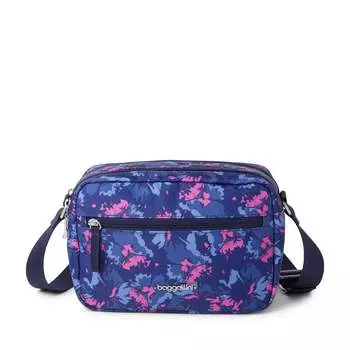 сумка через плечо Baggallini Double Trouble, цвет Navy Garden