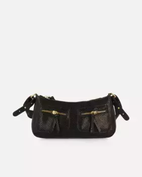 Сумка через плечо Baguette черного цвета Gioseppo, черный