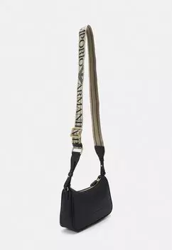 Сумка через плечо Baguette Emporio Armani, черный/серебристый