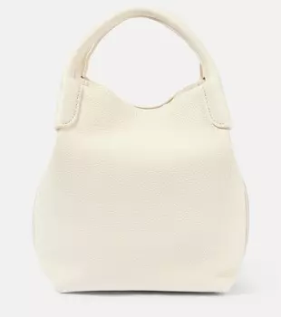 Сумка через плечо Bale Small из кожи Loro Piana, Whisper White