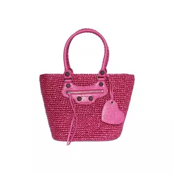Сумка через плечо Balenciaga Le Cagole Panier, цвет Light Pink