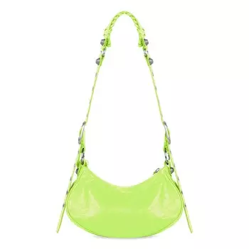 Сумка через плечо Balenciaga Le Cagole Xs, цвет Желтый флюоресцентный