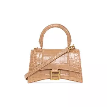 Сумка через плечо Balenciaga Xs Hourglass, телесный/бежевый