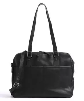 Сумка через плечо Barcelona 13 дюймов из воловьей кожи The Chesterfield Brand, черный