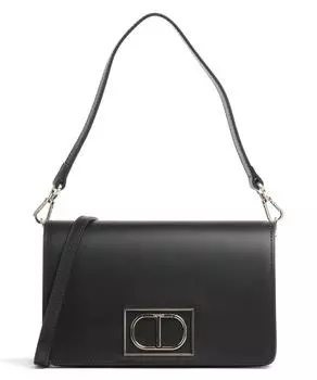 Сумка через плечо Basic Leather из гладкой кожи Twinset, черный