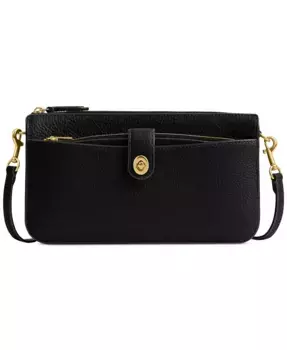Сумка через плечо Bella Small из кожи COACH, черный