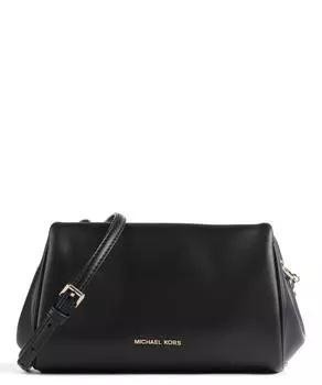 Сумка через плечо Belle из мелкозернистой кожи Michael Kors, черный
