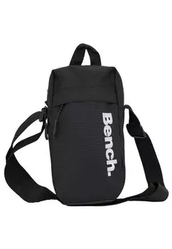 Сумка через плечо BENCH TASCHE CROSS BODY BAG HYDRA MIT HAUPTFACH, VORDERTASCHE UND LOGO-PRINT, цвет schwarz