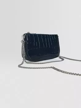 Сумка через плечо Bershka, черный