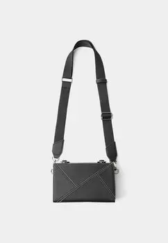 Сумка через плечо Bershka, черный