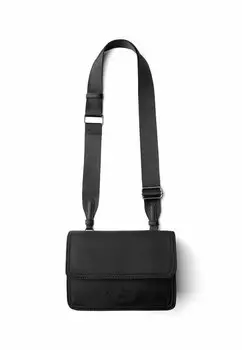 Сумка через плечо Bershka, черный