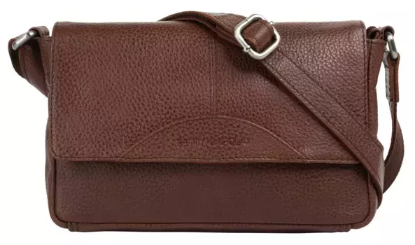 Сумка через плечо Betty Barclay, натуральная кожа, цвет Cognac