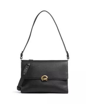 Сумка через плечо binxie из зерненой яловой кожи Coccinelle, черный