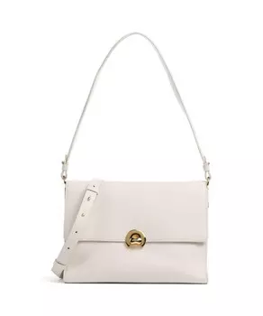 Сумка через плечо binxie из зерненой яловой кожи Coccinelle, белый
