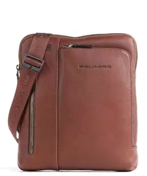 Сумка через плечо Black Square из зерненой кожи Piquadro, коричневый