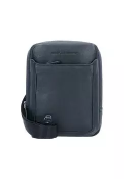 Сумка через плечо Black Square кожаная 17 см PIQUADRO, цвет Nero