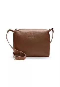 Сумка через плечо Bologna Leather 25 см LAZAROTTI, коричневый