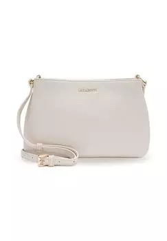 Сумка через плечо Bologna Leather из кожи 23 см LAZAROTTI, кремовый