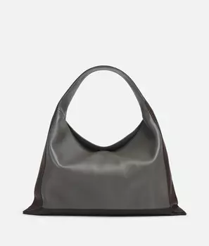 Сумка через плечо Bottega Veneta, черный/кремовый/пепельный