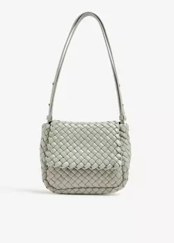 Сумка через плечо Bottega Veneta Cobble Mini, серый