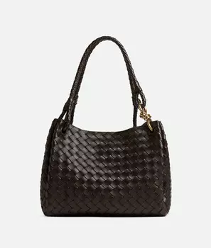 Сумка через плечо Bottega Veneta, карамельный