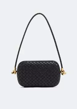 Сумка через плечо Bottega Veneta Knot Minaudiere, черный