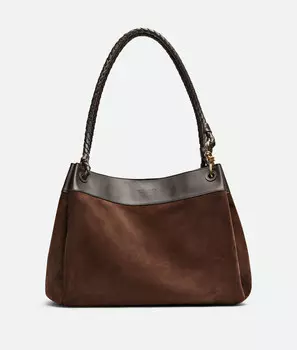 Сумка через плечо Bottega Veneta, коричневый/кремовый