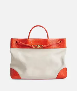 Сумка через плечо Bottega Veneta, натуральный/оранжевый