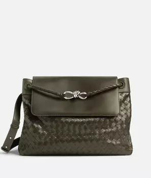 Сумка через плечо Bottega Veneta, нейтральный/серо-зеленый