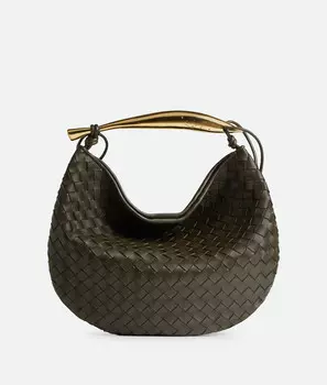 Сумка через плечо Bottega Veneta, нейтральный/серо-зеленый