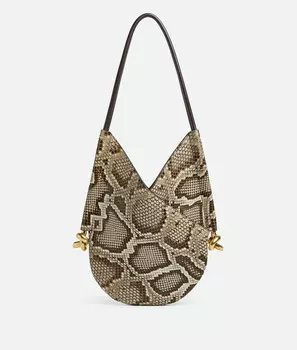 Сумка через плечо Bottega Veneta, серо-бежевый/карамельный