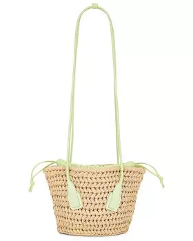 Сумка через плечо Bottega Veneta Small Arco Basket Tote, цвет Natural, Fennel, & Gold