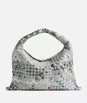 Сумка через плечо Bottega Veneta, светло-серый/черный