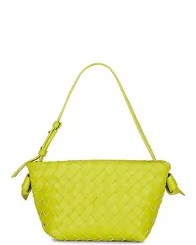 Сумка через плечо Bottega Veneta Tie, цвет Acid Kiwi & Silver