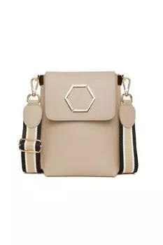 Сумка через плечо Brompton для телефона ALICE WHEELER LONDON, бежевый